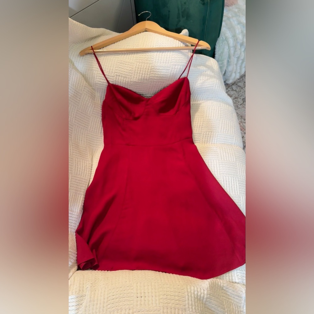Reformation Saskia Dress In Sangre, brand new, never worn, no flaws. - Picture 12 of 14